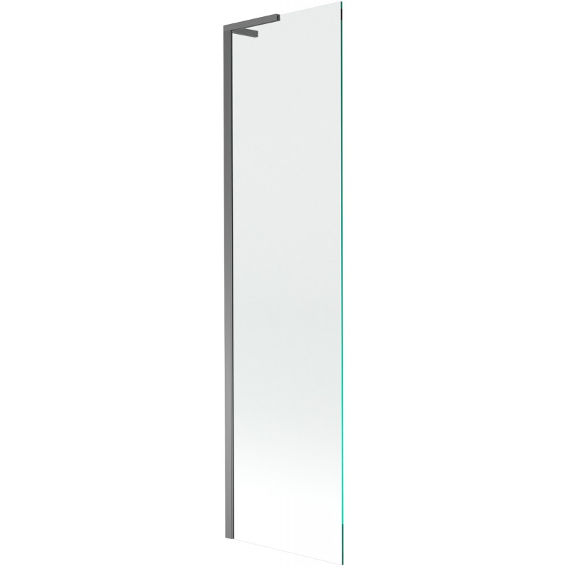 Mexen Next L Badewannenfaltwand 1-flügelig 50 x 150 cm, transparent, Gun Metal - 895-050-000-03-00-95