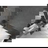 Mexen Next L Badewannenabtrennung 1-flügelig 50 x 150 cm, transparent, gebürsteter Nickel - 895-050-000-03-00-97