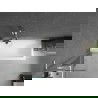 Mexen Next L Badewannenabtrennung 1-flügelig 50 x 150 cm, transparent, gebürsteter Nickel - 895-050-000-03-00-97