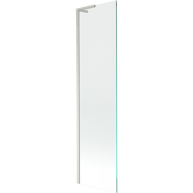 Mexen Next L Badewannenabtrennung 1-flügelig 50 x 150 cm, transparent, gebürsteter Nickel - 895-050-000-03-00-97