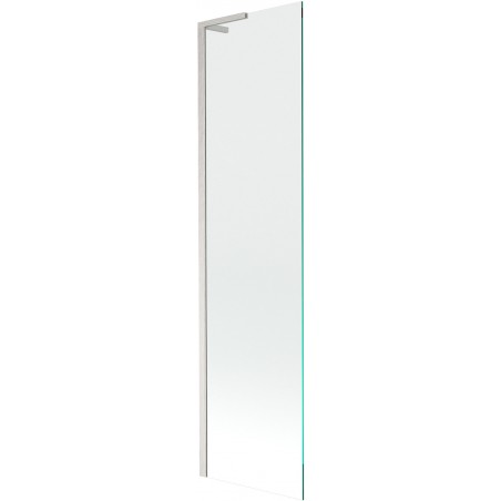 Mexen Next L Badewannenabtrennung 1-flügelig 50 x 150 cm, transparent, gebürsteter Nickel - 895-050-000-03-00-97