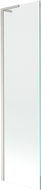 Mexen Next L paratia per vasca da bagno a 1 anta 50 x 150 cm, trasparente, nichel spazzolato - 895-050-000-03-00-97