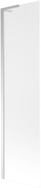 Mexen Next L vannitoa paravan, 1-tiivaline, 50 x 150 cm, matt, krom - 895-050-000-03-30-01