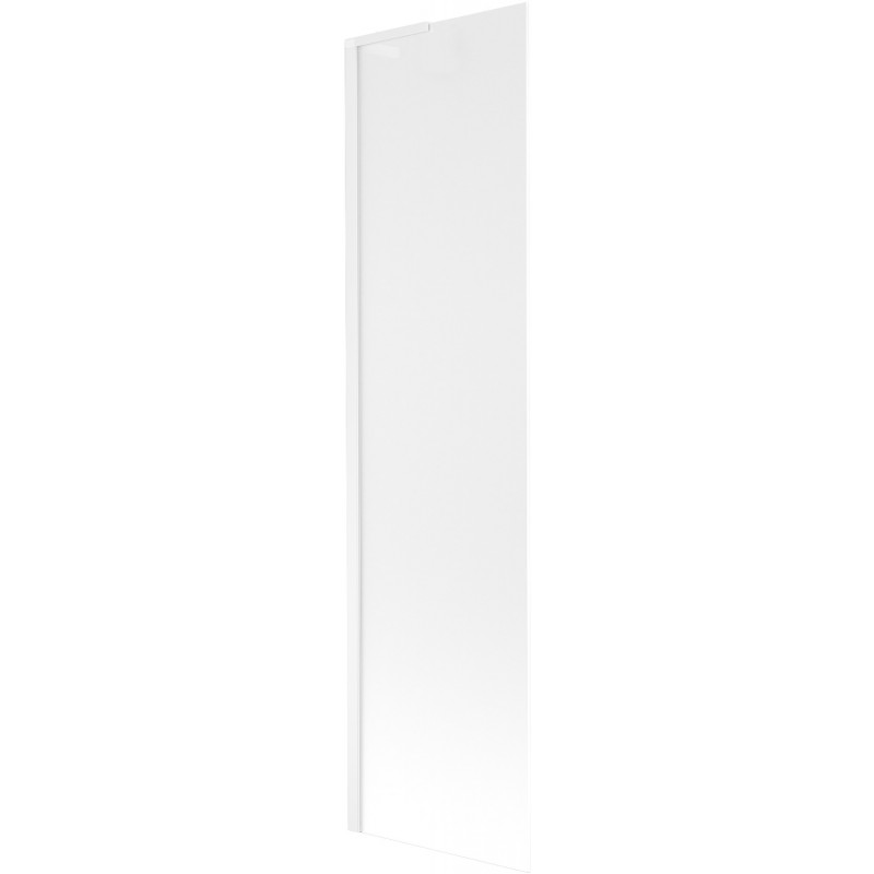 Mexen Next L Bath Screen 1-Panel 50 x 150 cm, Frosted, White - 895-050-000-03-30-20