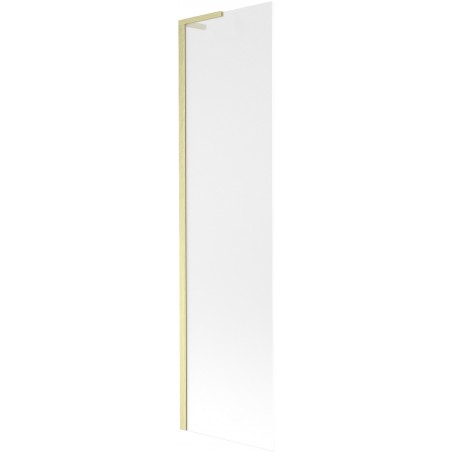Mexen Next L paravan za kadu s jednim krilom 50 x 150 cm, mraz, zlatno brušeni - 895-050-000-03-30-55