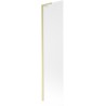 Mexen Next L 1-winged bath screen 50 x 150 cm, frosted, brushed gold - 895-050-000-03-30-55
