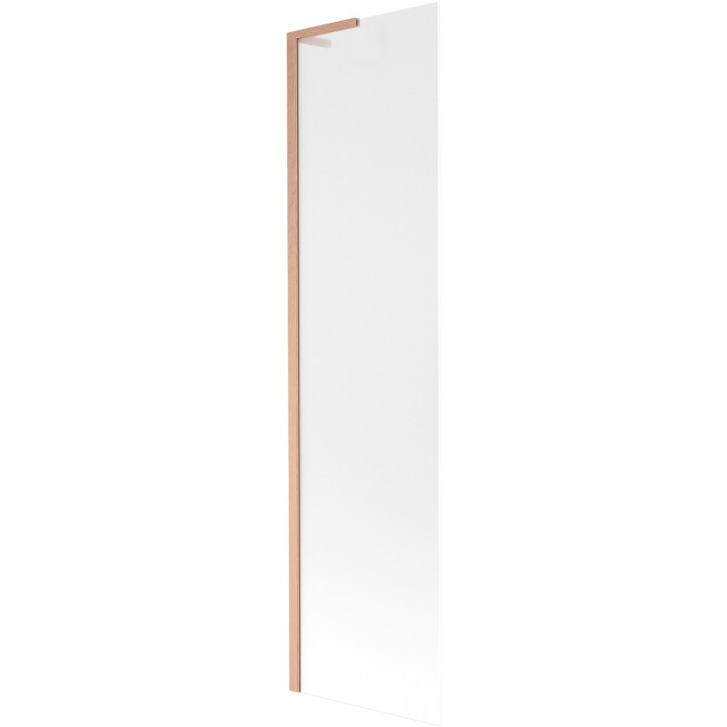 Mexen Next L Badewannenwand 1-flügelig 50 x 150 cm, matt, gebürstetes Kupfer - 895-050-000-03-30-65