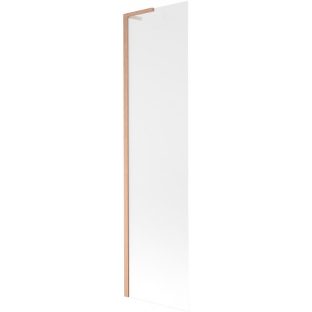 Mexen Next L 1-ovinen suihkuseinä 50 x 150 cm, huurrettu, harjattu kupari - 895-050-000-03-30-65