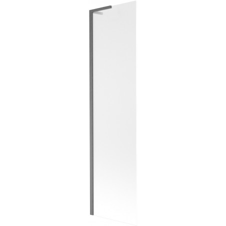 Mexen Next L Badewannenabtrennung 1-flügelig 50 x 150 cm, matt, gebürstetes Gun Gray - 895-050-000-03-30-66