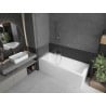 Mexen Next L paroi de baignoire 1 battant 50 x 150 cm, givré, nickel brossé - 895-050-000-03-30-97