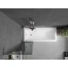 Paroi de baignoire Mexen Next L 1 volet 50 x 150 cm, graphite, chrome - 895-050-000-03-40-01