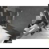 Mexen Next L badwand éénvleugelig 50 x 150 cm, grafiet, wit - 895-050-000-03-40-20