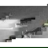 Mexen Next L badwand éénvleugelig 50 x 150 cm, grafiet, wit - 895-050-000-03-40-20
