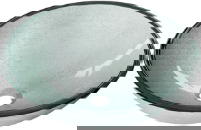 Mexen Mira γυάλινος επικαθήμενος νιπτήρας 42 x 42 cm, ασημί - 24124211