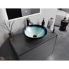 Mexen Mira lavabo de vidrio sobre encimera 42 x 42 cm, azul - 24124247