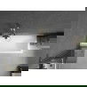 Mexen Next L Badewannenfaltwand 1-flügelig 50 x 150 cm, graphit, gold - 895-050-000-03-40-50