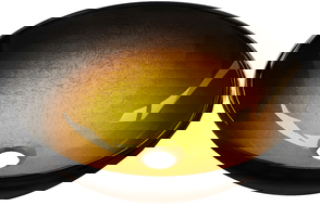 Mexen Mira γυάλινος επιτραπέζιος νιπτήρας 42 x 42 cm, σκούρο χρυσό - 24124251