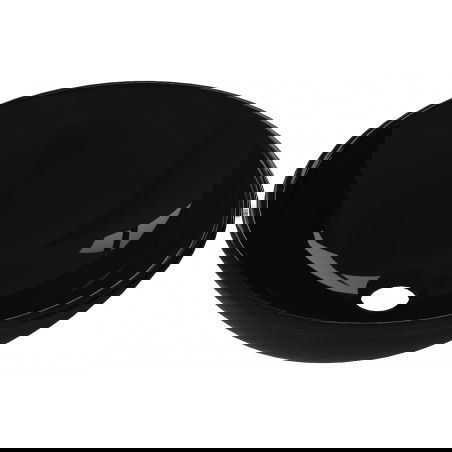 Mexen Mira γυάλινος νιπτήρας επιτραπέζιος 42 x 42 cm, μαύρος - 24124270