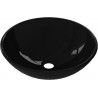 Mexen Mira lavabo de vidrio sobre encimera 42 x 42 cm, negro - 24124270