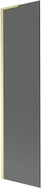 Mexen Next L Bathtub Screen 1-Panel 50 x 150 cm, Graphite, Brushed Gold - 895-050-000-03-40-55