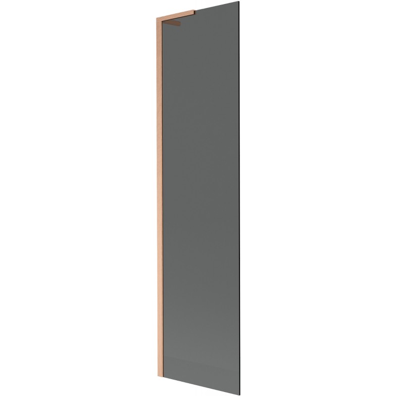 Mexen Next L Badewannenfaltwand 1-flügelig 50 x 150 cm, Graphit, gebürstetes Kupfer - 895-050-000-03-40-65