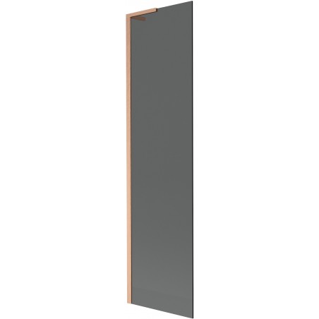Mexen Next L Badewannenfaltwand 1-flügelig 50 x 150 cm, Graphit, gebürstetes Kupfer - 895-050-000-03-40-65