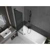 Mexen Next L vannitoaukse paravan 1-tiivaline 50 x 150 cm, grafiit, must - 895-050-000-03-40-70