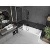 Mexen Next L vannitoaukse paravan 1-tiivaline 50 x 150 cm, grafiit, must - 895-050-000-03-40-70