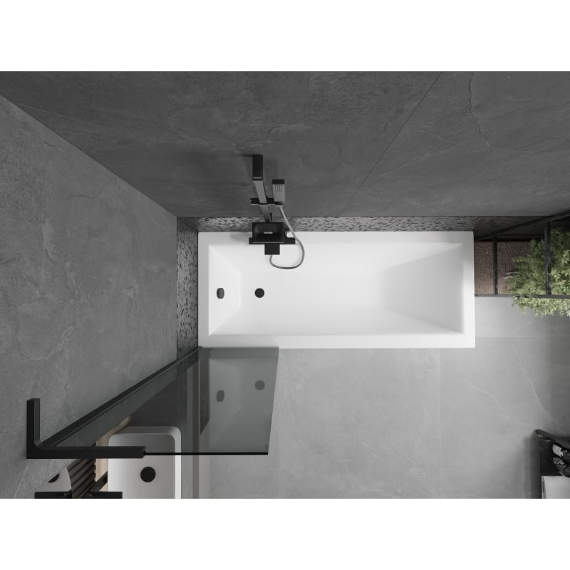 Mexen Next L vannitoaukse paravan 1-tiivaline 50 x 150 cm, grafiit, must - 895-050-000-03-40-70