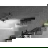 Mexen Next L Badewannenfaltwand 1-flügelig 50 x 150 cm, graphit, schwarz - 895-050-000-03-40-70