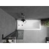 Mexen Next L vannitoaukse paravan 1-tiivaline 50 x 150 cm, grafiit, must - 895-050-000-03-40-70