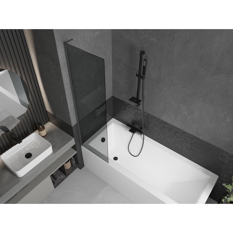 Mexen Next L parawan nawannowy 1-skrzydłowy 50 x 150 cm, grafit, gun metal - 895-050-000-03-40-95