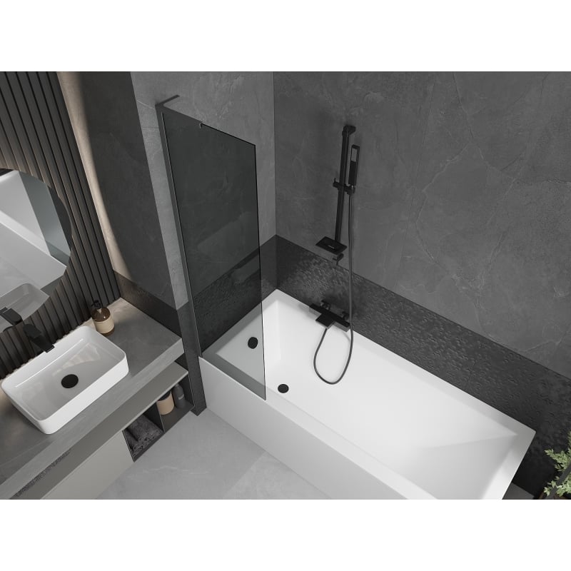 Mexen Next L vannikaitse 1-leheline 50 x 150 cm, grafiit, relvmetall - 895-050-000-03-40-95