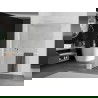 Mexen Kioto+ Duschwand mit Ablage Walk-in 140 x 200 cm, transparent, weiß - 800-140-121-20-00