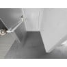 Mexen Kioto+ Duschwand mit Ablage Walk-in 70 x 200 cm, satiniert, weiß - 800-070-121-20-30