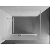 Mexen Kioto+ dušinurk riiuliga Walk-in 70 x 200 cm, härmatis, valge - 800-070-121-20-30