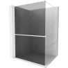 Mexen Kioto+ panel de ducha con estante Walk-in 70 x 200 cm, grafito, blanco - 800-070-121-20-40