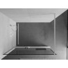 Mexen Kioto+ dušisein riiuliga Walk-in 140 x 200 cm, must raam, valge - 800-140-121-20-70