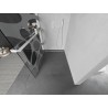 Mexen Kioto+ dušisein riiuliga Walk-in 130 x 200 cm, valge laine, valge - 800-130-121-20-97