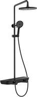 Mexen Axis ensemble de douche en saillie avec pommeau de douche et mitigeur, noir - 78112-70