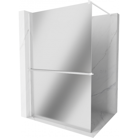 Mexen Kioto+ douchewand met plank Walk-in 80 x 200 cm, spiegel, wit - 800-080-121-20-50