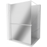 Mexen Kioto+ douchewand met plank Walk-in 80 x 200 cm, spiegel, wit - 800-080-121-20-50