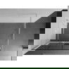 Mexen Kioto+ Duschwand mit Ablage Walk-in 100 x 200 cm, schwarze Gitter, weiß - 800-100-121-20-77