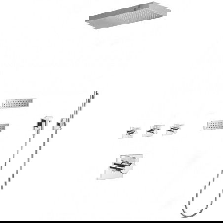 Mexen Fall inbyggd duschset, krom - 7602-04-00