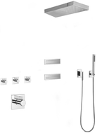 Mexen Fall ëmgebaut Duschset, Chrom - 7602-04-00