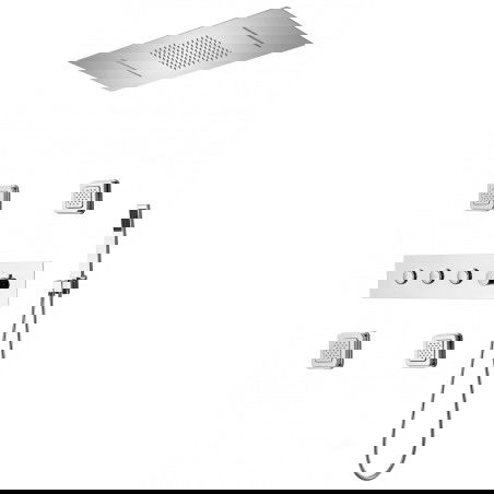 Mexen Soler conjunto de chuveiro embutido, cromado - 7601-04-00