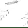 Mexen Soler inbouw doucheset, chroom - 7601-04-00