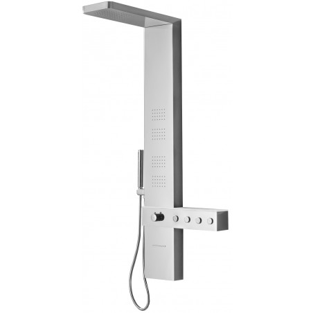 Mexen Natan douchpaneel met uitloop, chroom - 7626-04-00