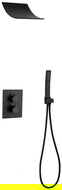 Mexen Salto inbouw doucheset, zwart - 7604-02-70
