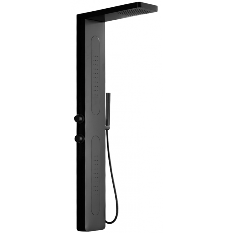 Panneau de douche Mexen Mano, noir - 7609-02-70